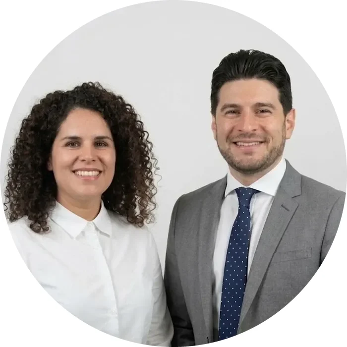 Claudio Fredes y Margarita Sánchez, abogados de familia